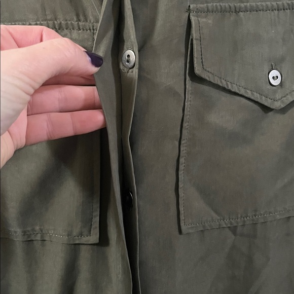 H&M Khaki Long Sleeve Jumpsuit - Picture 7 of 12